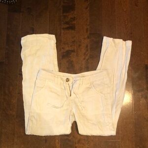 Linen white pants